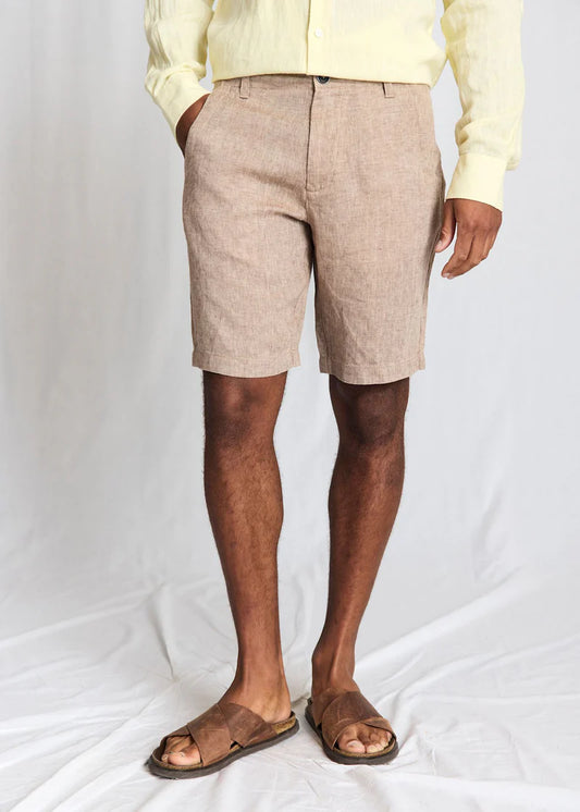 Bruun og Stengade Paolos Regular Fit Shorts Brown - Mojo Independent Store