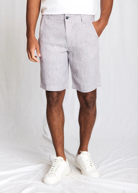 Bruun og Stengade Paolos Regular Fit Shorts Light Grey - Mojo Independent Store