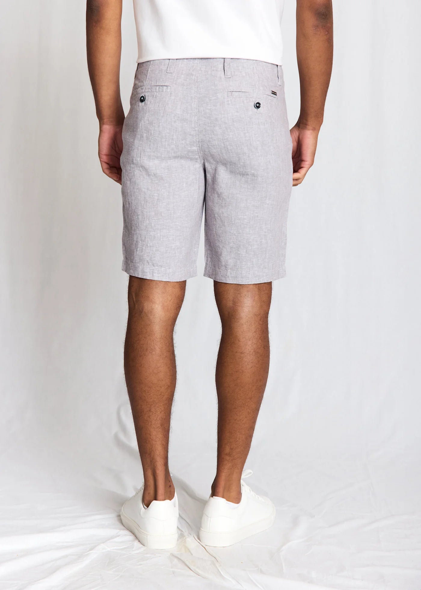 Bruun og Stengade Paolos Regular Fit Shorts Light Grey - Mojo Independent Store