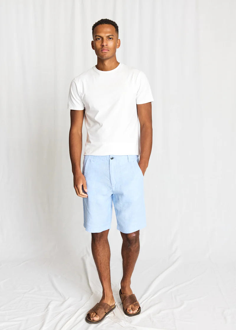 Bruun og Stengade Paolos Regular Fit Shorts Light Blue - Mojo Independent Store