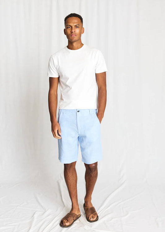 Bruun og Stengade Paolos Regular Fit Shorts Light Blue - Mojo Independent Store