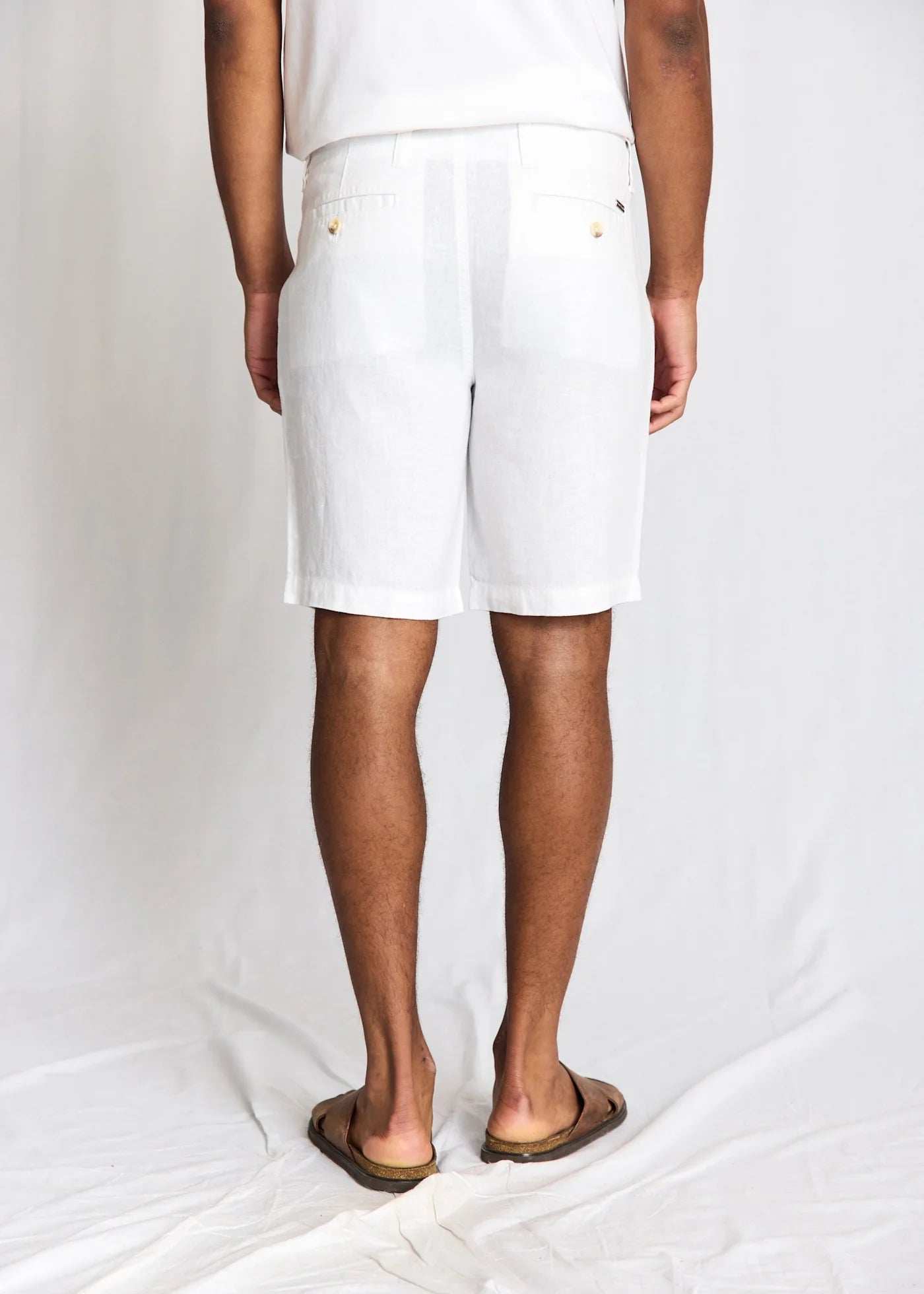 Bruun&Stengade Paolos Regular Fit Shorts White