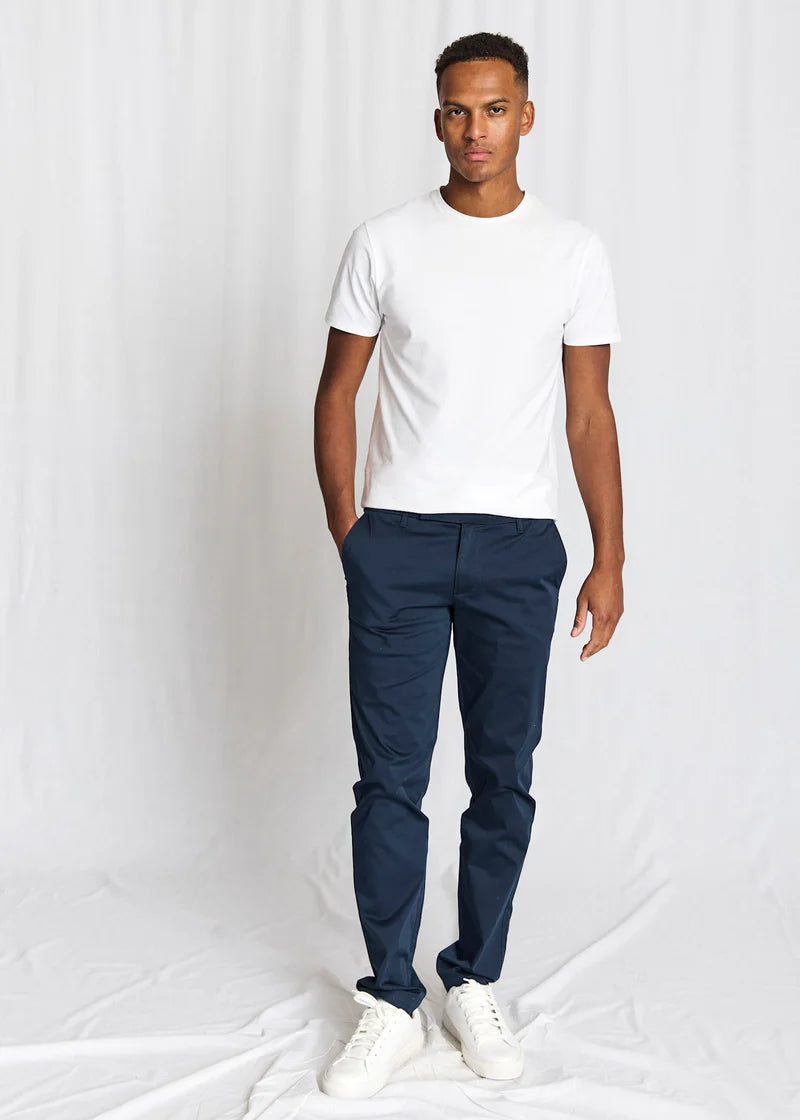 Bruun & Stengade Salvatore Regular Fit Chinos Navy - Mojo Independent Store