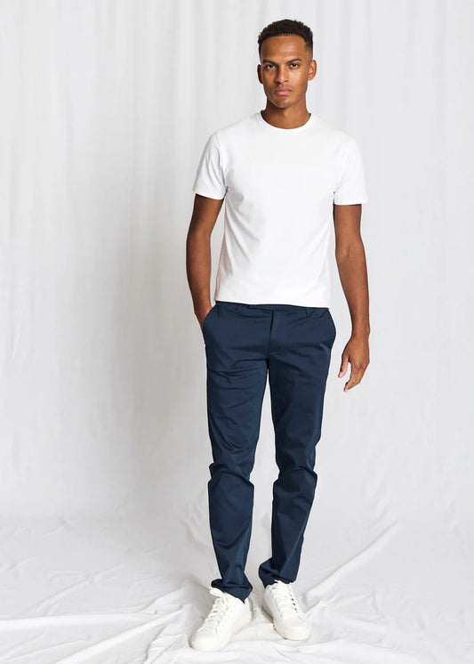 Bruun & Stengade Salvatore Regular Fit Chinos Navy - Mojo Independent Store