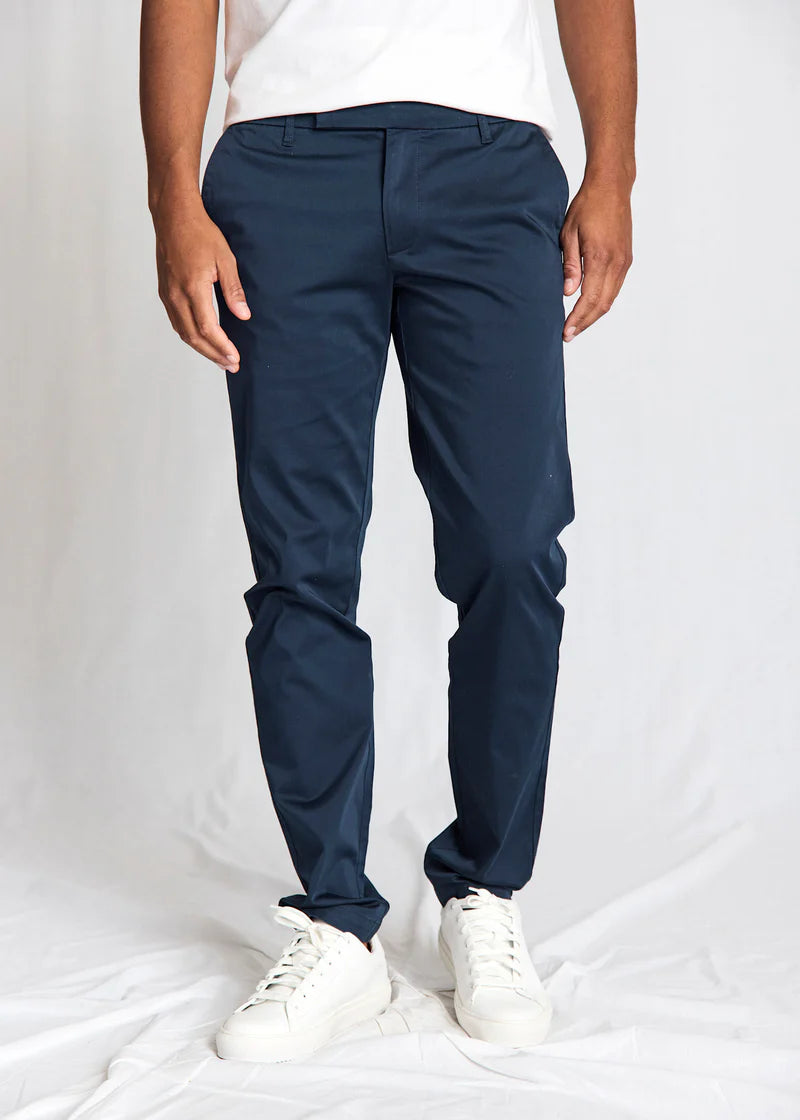Bruun & Stengade Salvatore Regular Fit Chinos Navy - Mojo Independent Store