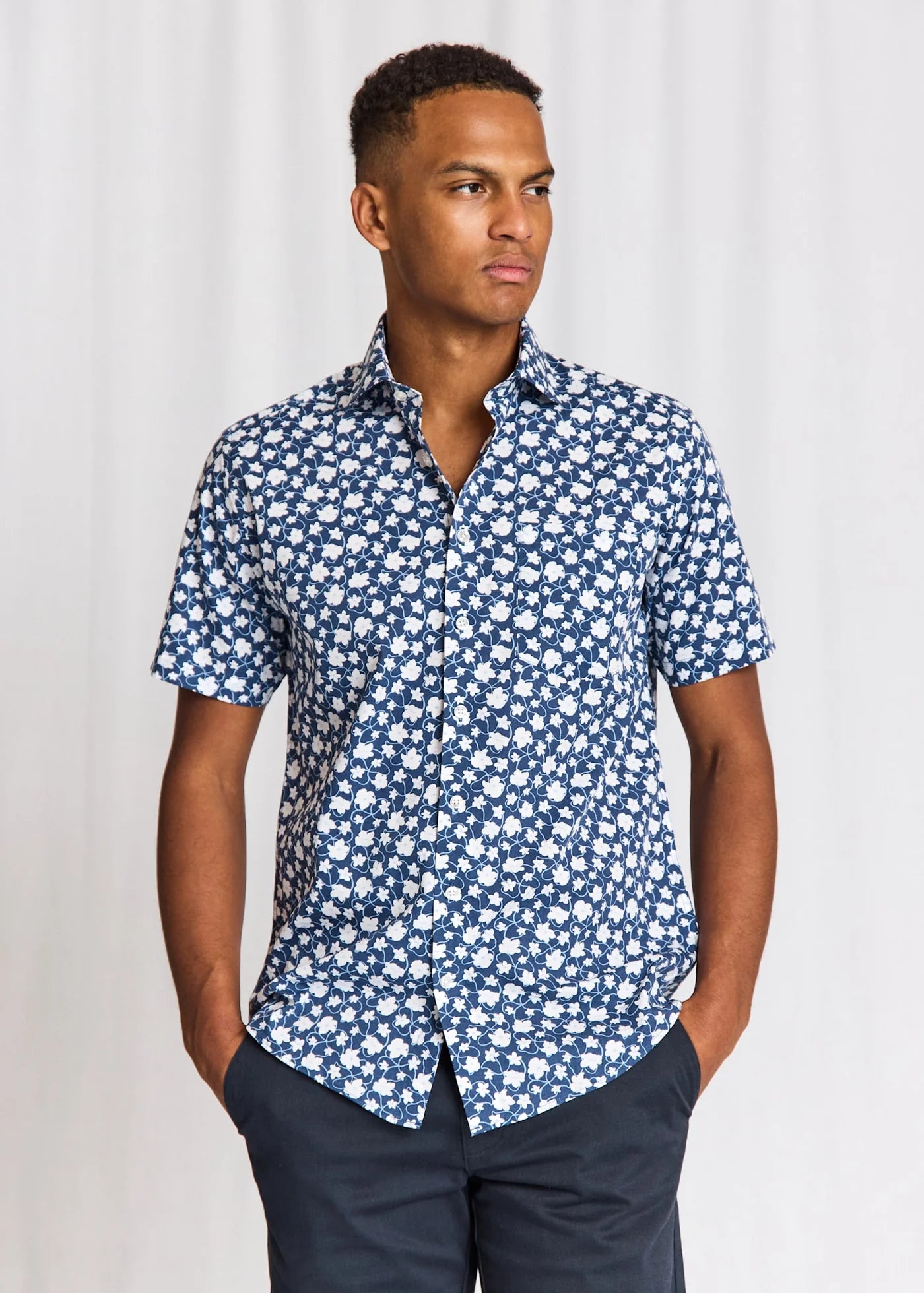 Bruun & Stengade Arpad Modern Fit Dark Blue - Mojo Independent Store