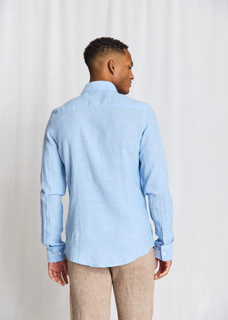 Bruun & Stengade Tahaka Casual Modern Fit Shirt Light Blue - Mojo Independent Store
