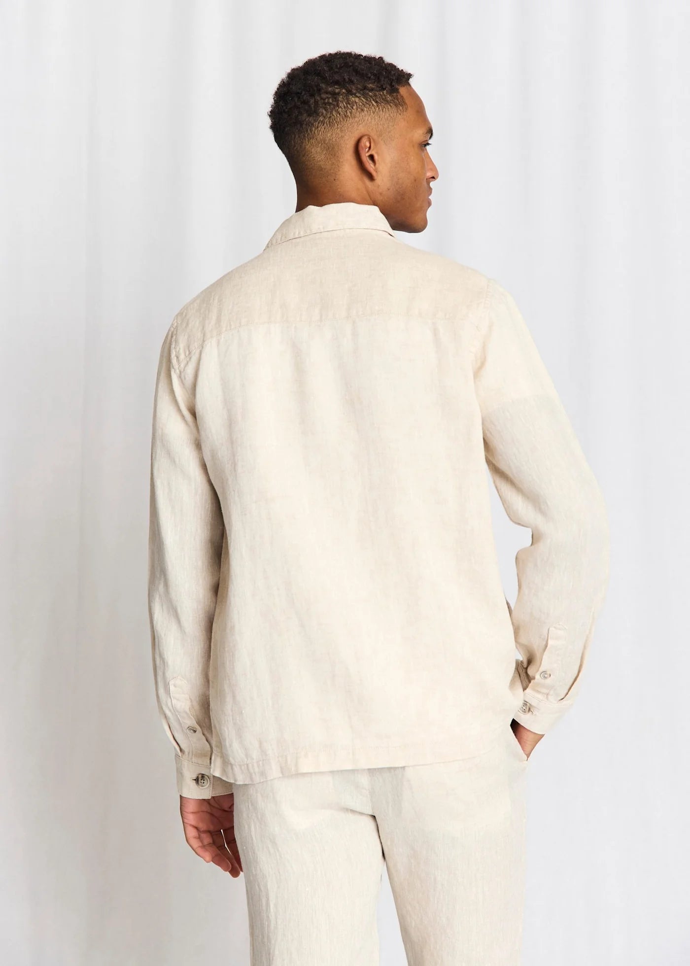 Bruun & Stengade Davide Regular Fit Overshirt Sand - Mojo Independent Store