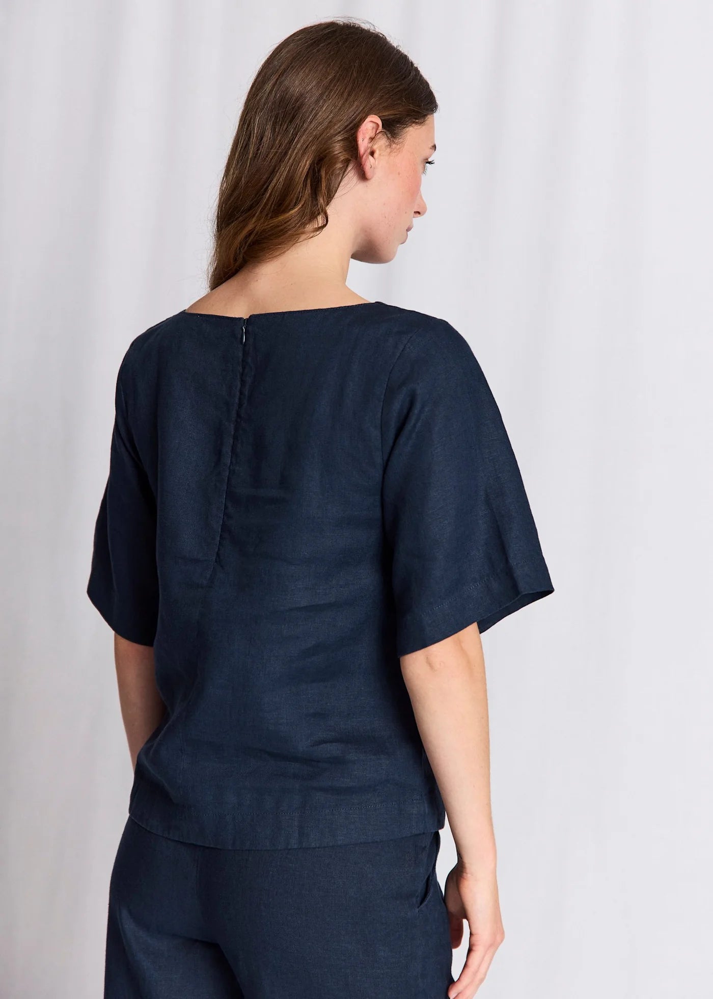 Bruun & Stengade Lucianne Regular Fit Top Navy - Mojo Independent Store