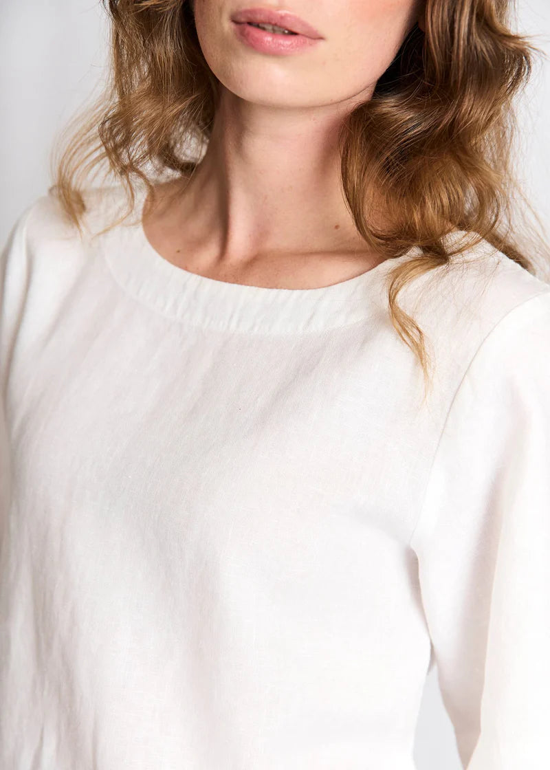 Bruun & Stengade Lucianne Regular Fit Top White - Mojo Independent Store