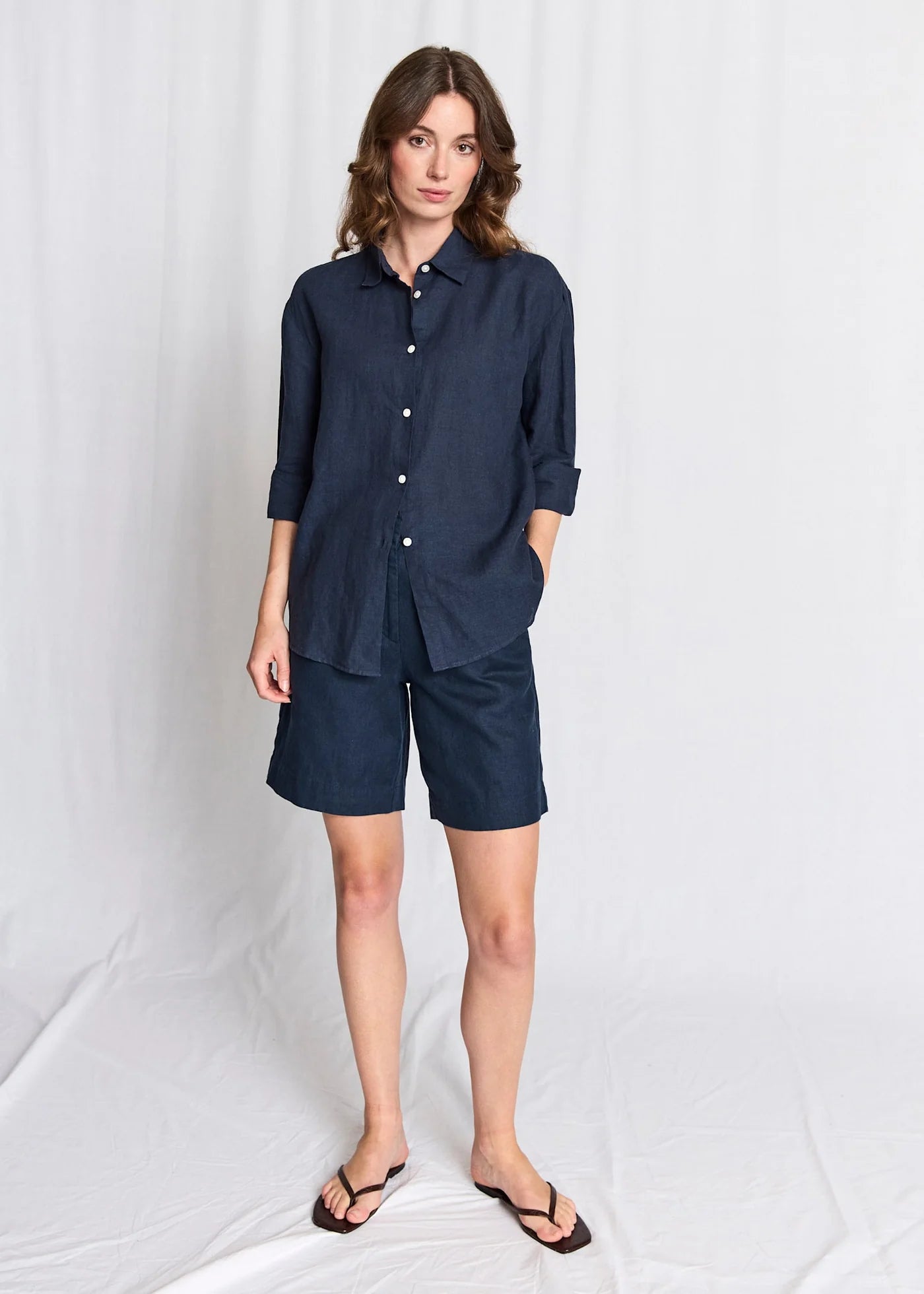 Bruun & Stengade Marietta Regular Fit Shirt Navy