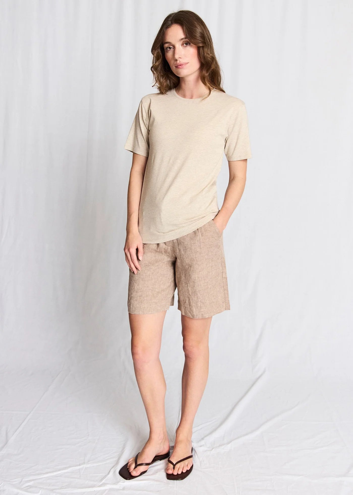 Bruun & Stengade Kricia Regulat Fit Shorts Brown