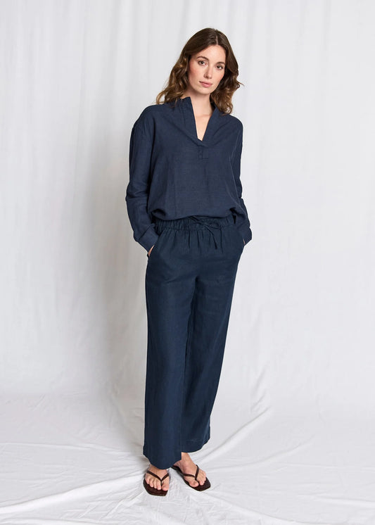 Bruun & Stengade Betty Pants Navy - Mojo Independent Store
