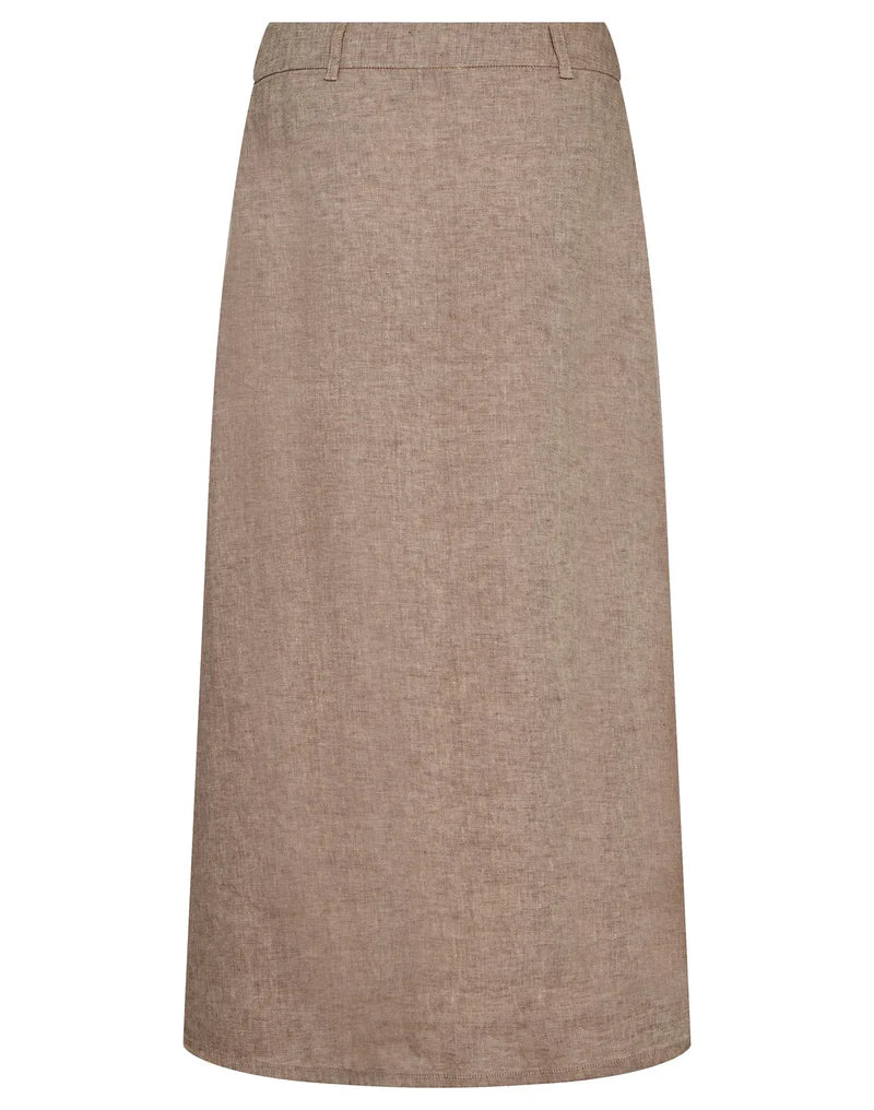 Bruun & Stengade Jolanda Regular Fit Skirt Brown - Mojo Independent Store