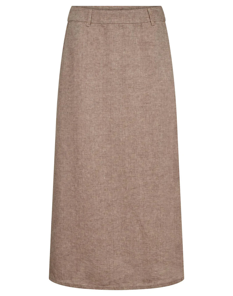 Bruun & Stengade Jolanda Regular Fit Skirt Brown - Mojo Independent Store