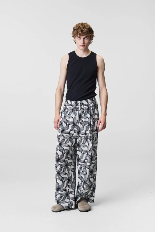 Adnym Azul Trouser Flow Print