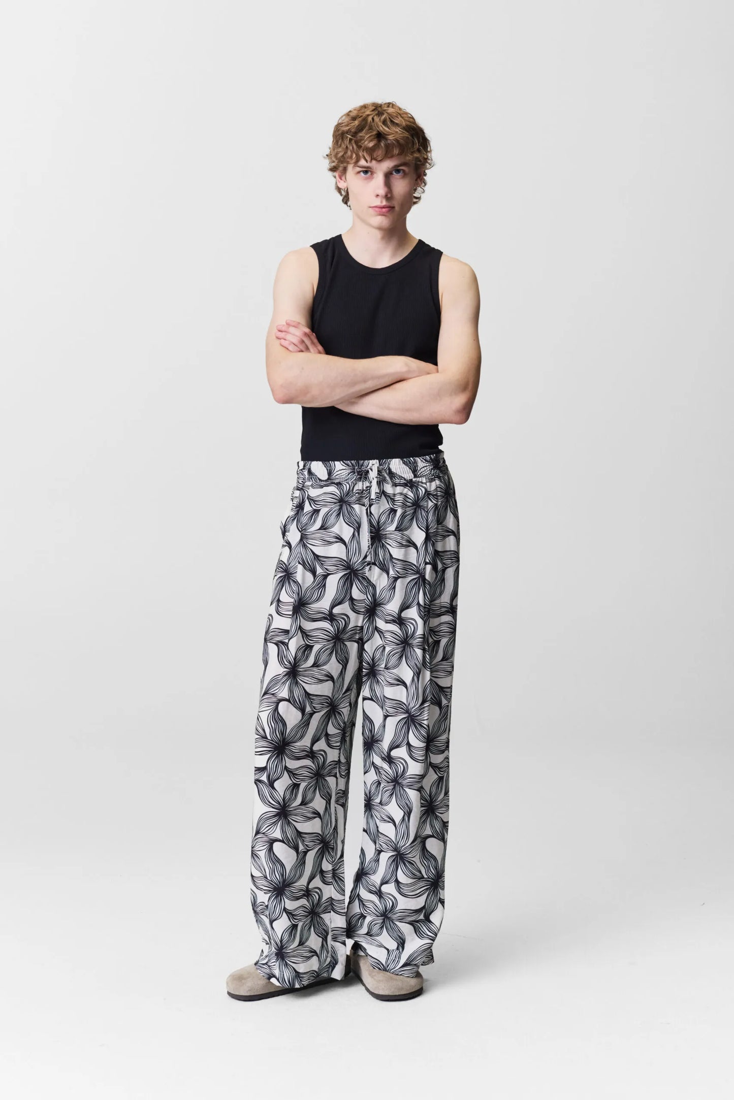 Adnym Azul Trouser Flow Print