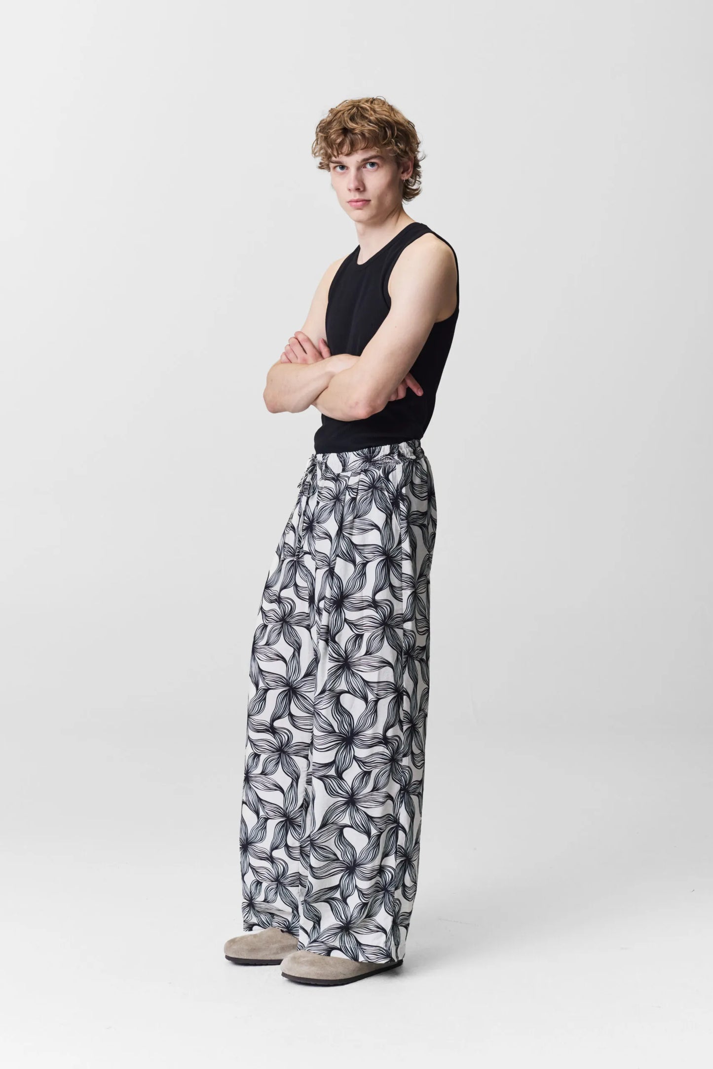 Adnym Azul Trouser Flow Print