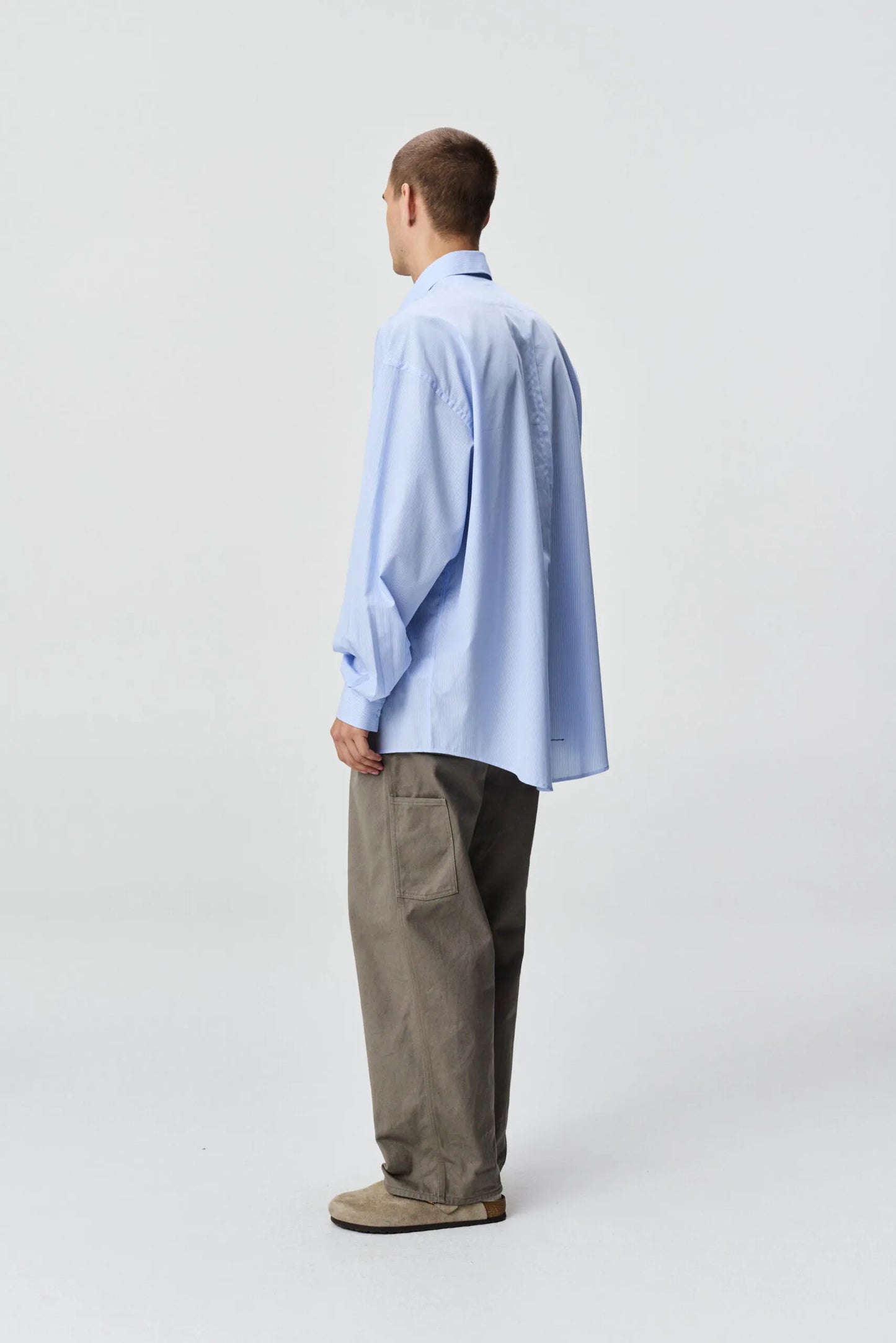 Adnym Atelier Mou bd Shirt Blue Pin Stripe - Mojo Independent Store