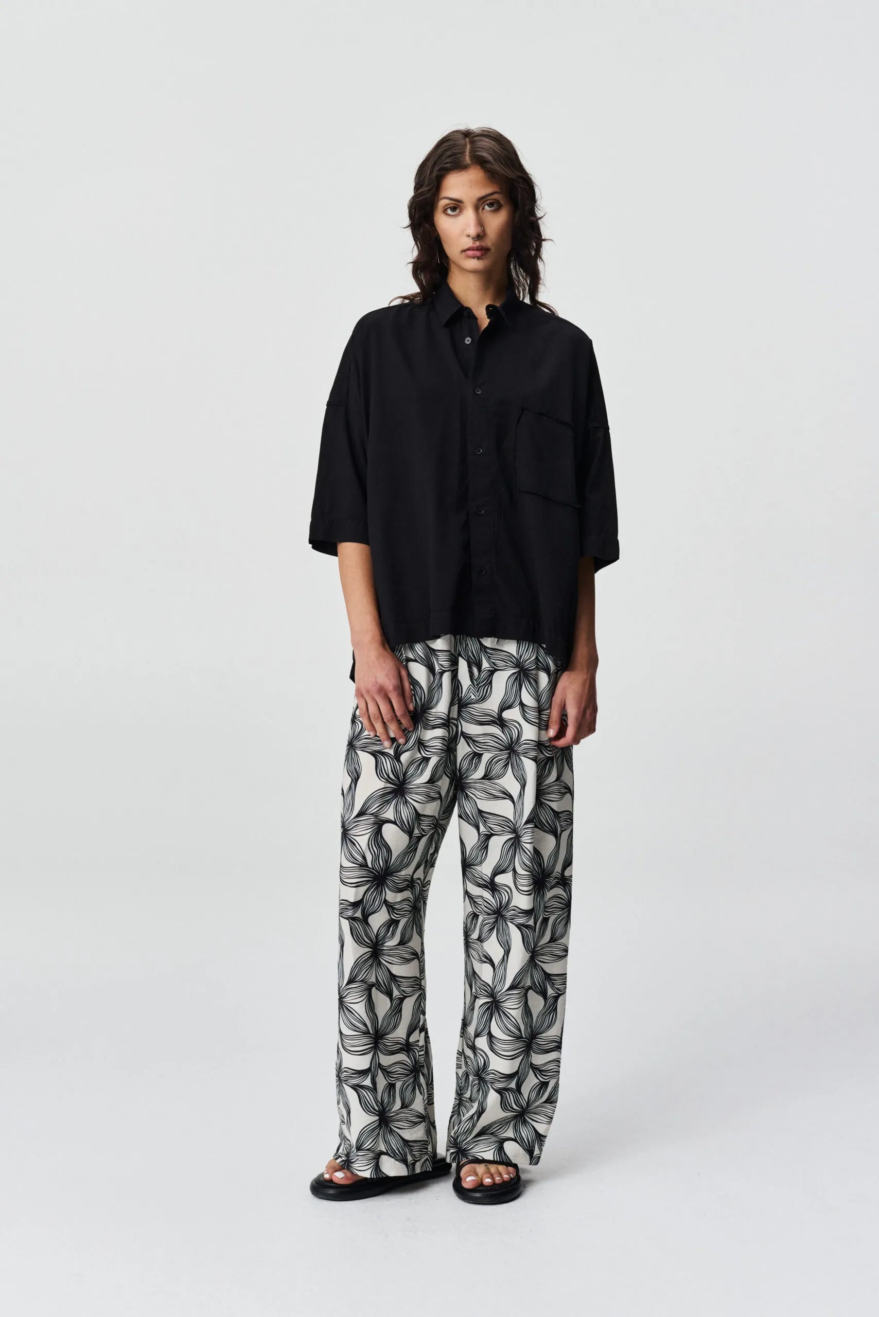 Adnym Atelier Smog SS Shirt Black Rose - Mojo Independent Store