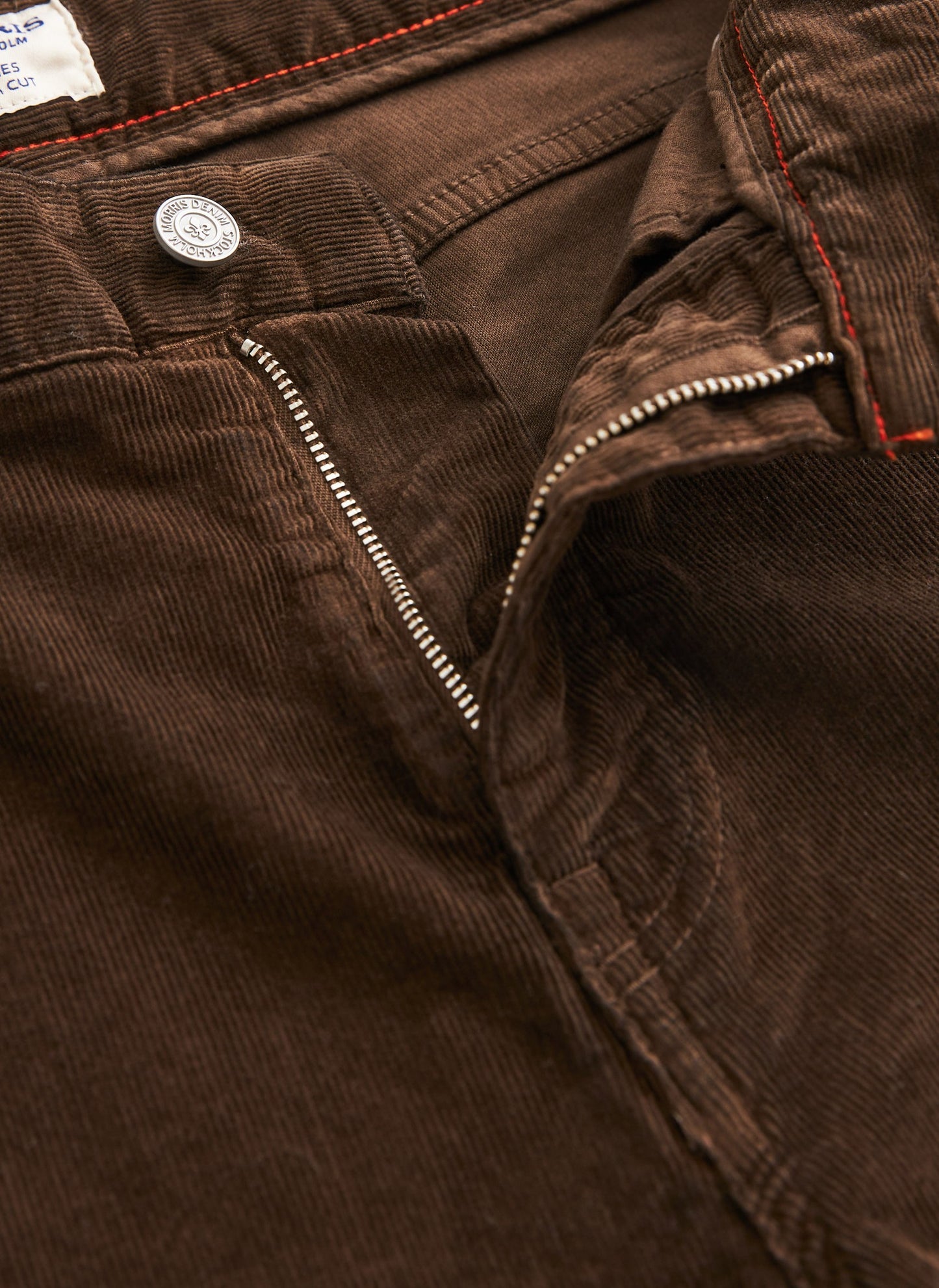 Morris James Cord 5 Pocket Brown