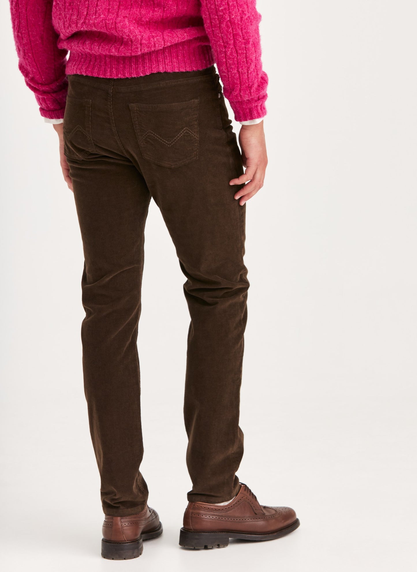 Morris James Cord 5 Pocket Brown