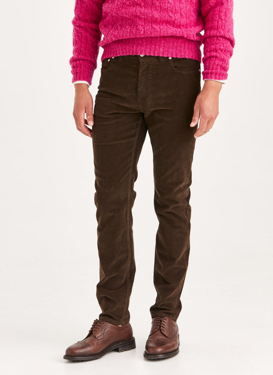 Morris James Cord 5 Pocket Brown