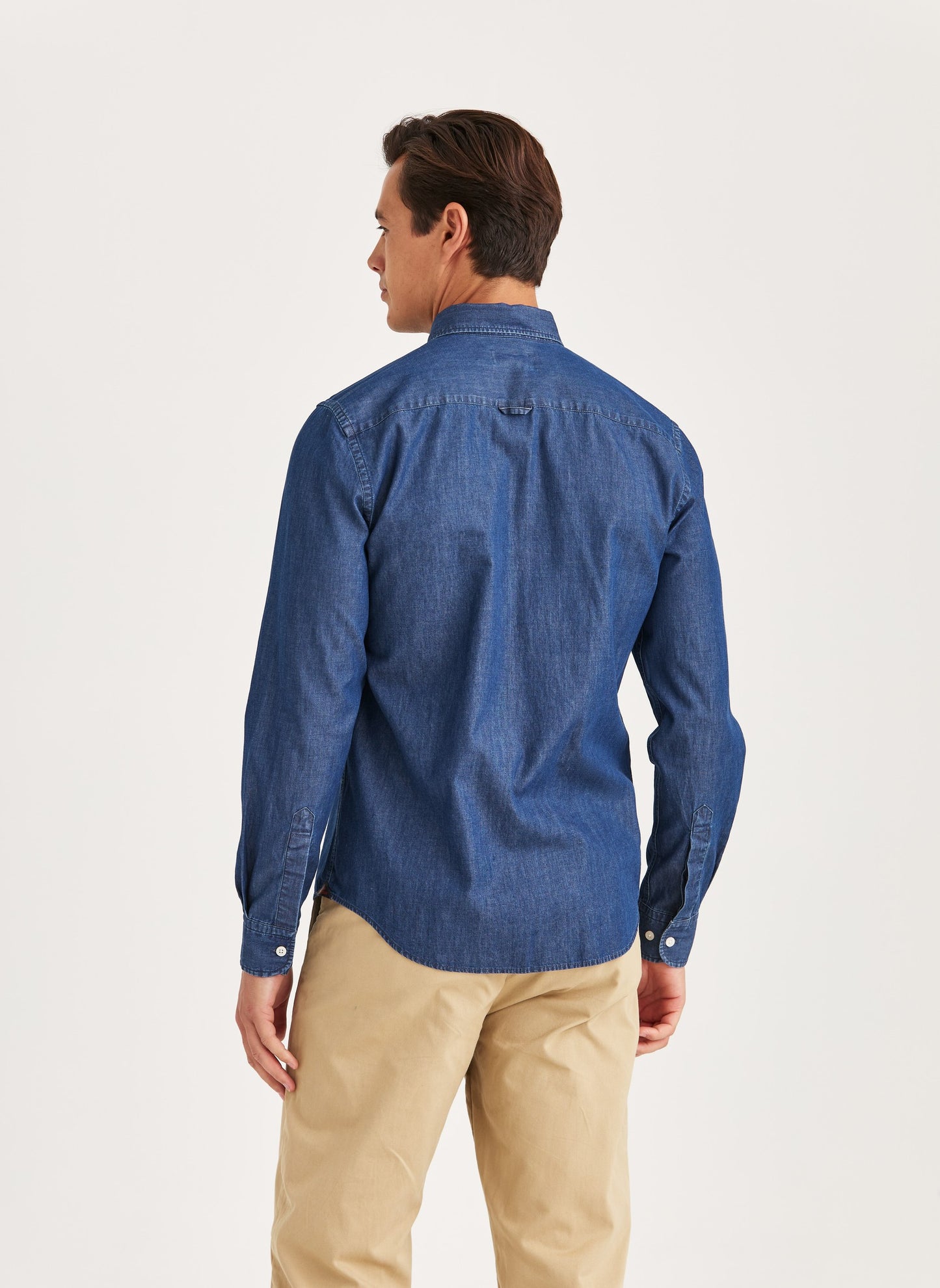 Morris Light Denim Shirt Blue