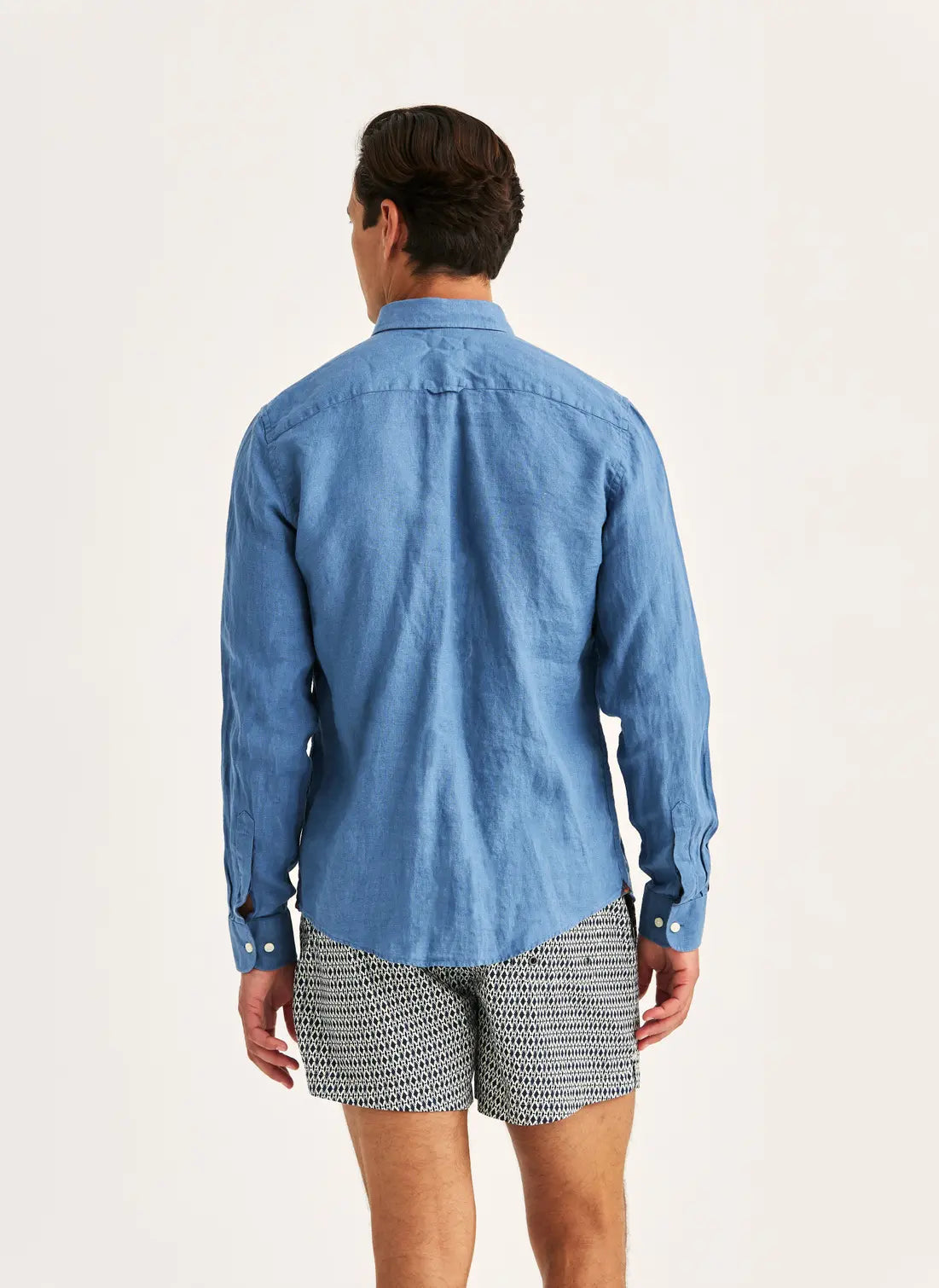 Morris Douglas Linen Shirt Blue 58 - Mojo Independent Store