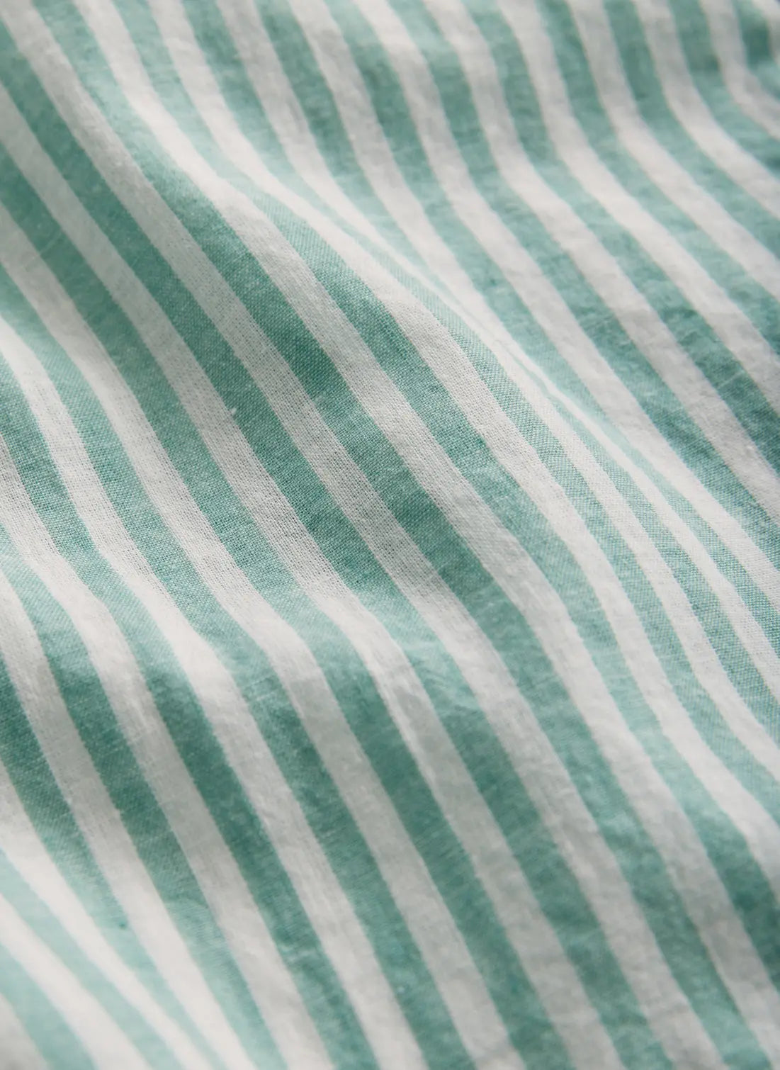 Morris Douglas Linen Stripe Shirt Classic Fit Green - Mojo Independent Store