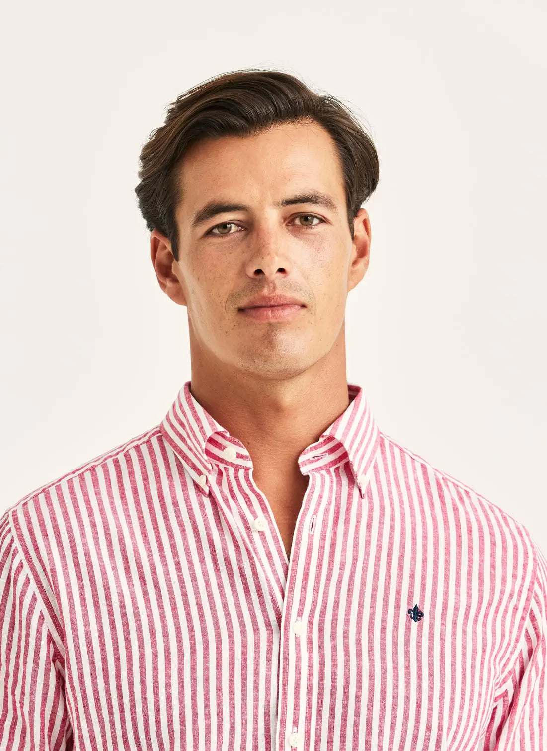 Morris Douglas Linen Stripe Red - Mojo Independent Store