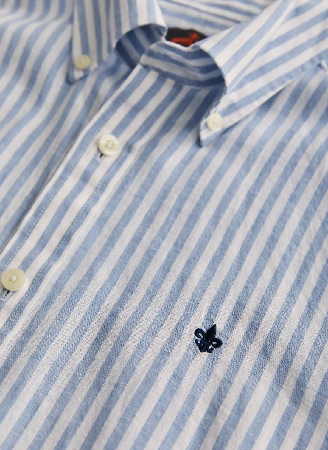 Morris Douglas Linen Stripe Blue 55 - Mojo Independent Store