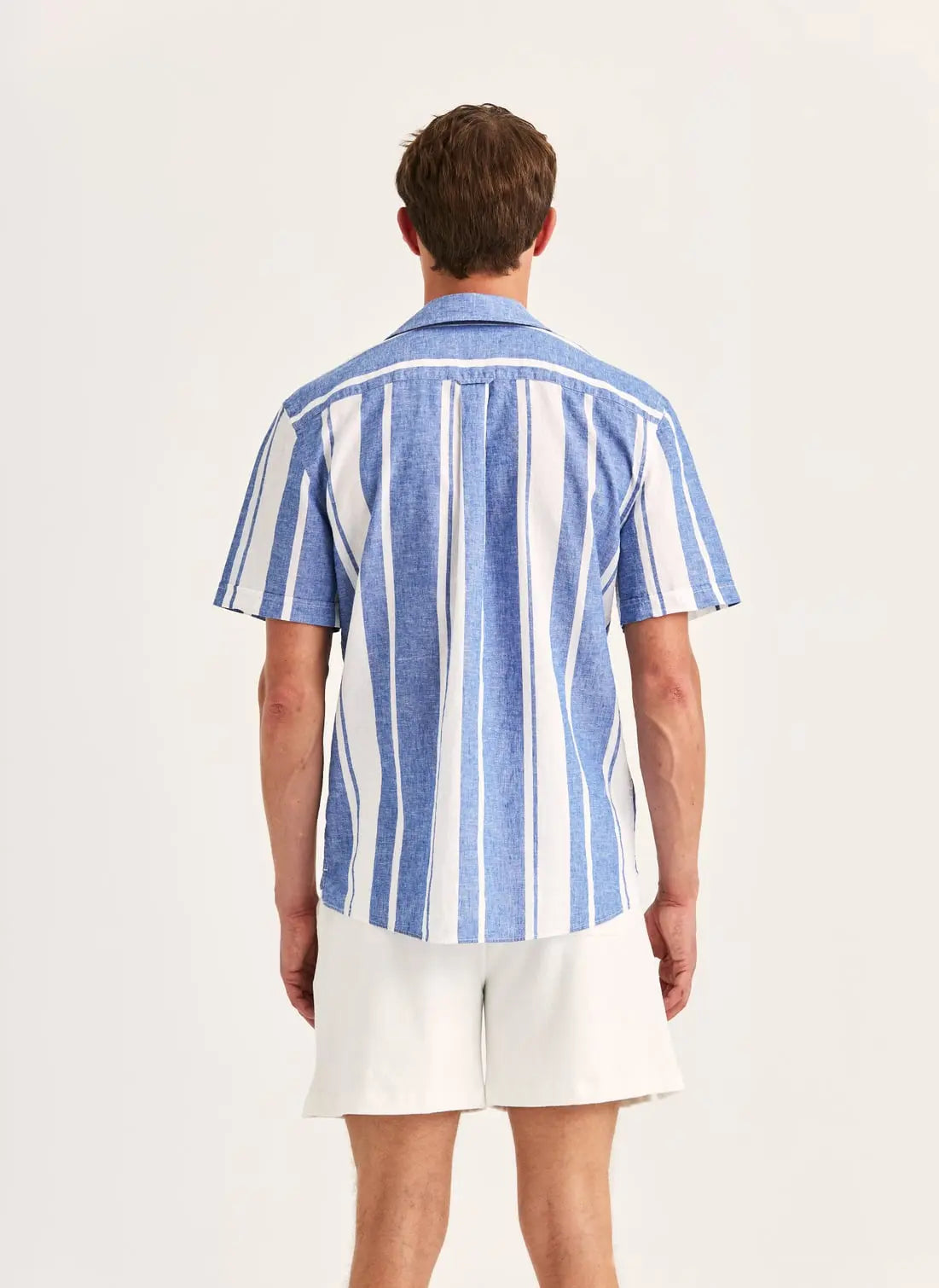 Morris Resort Linen SS Shirt Blue - Mojo Independent Store