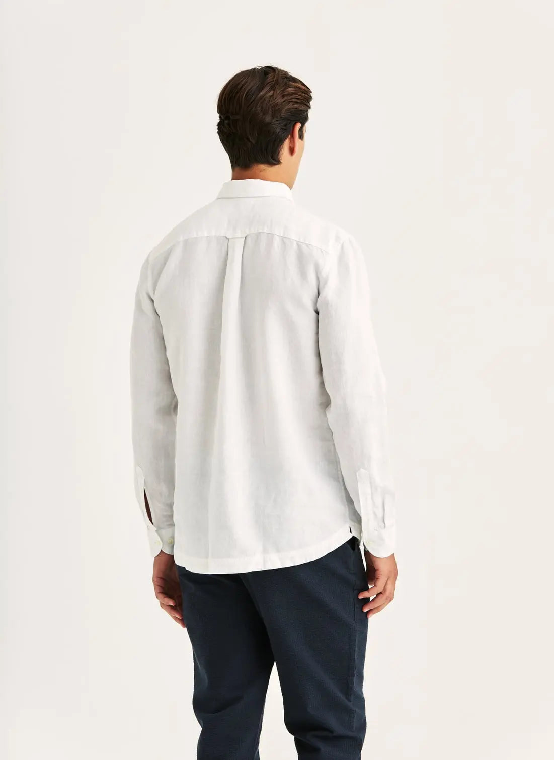 Morris Linen Popover Shirt Off White - Mojo Independent Store