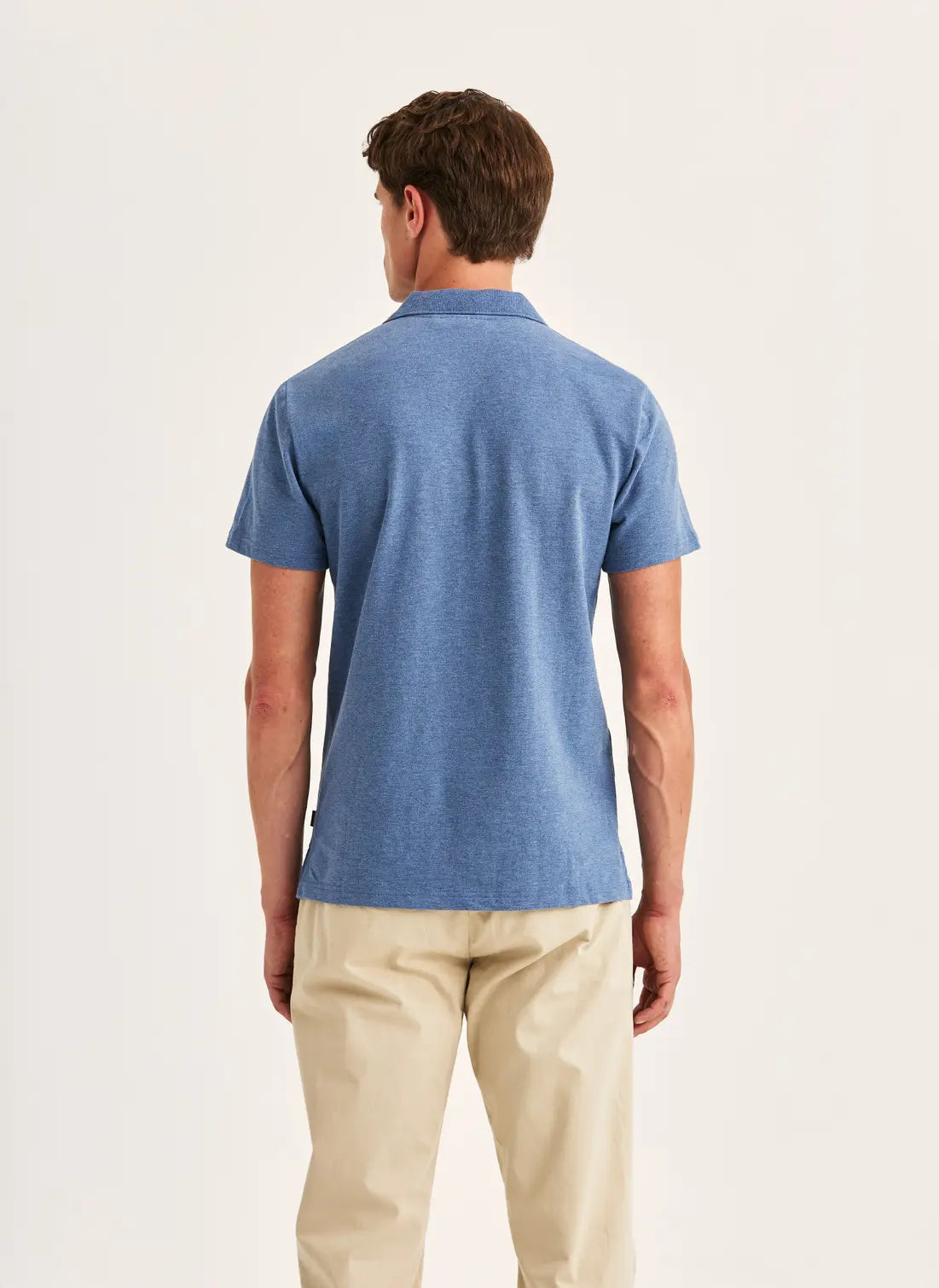 Morris Dylan Pique Shirt Blue 57 - Mojo Independent Store
