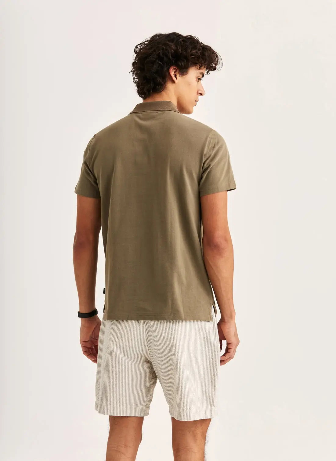 Morris Dylan Pique Shirt Olive - Mojo Independent Store