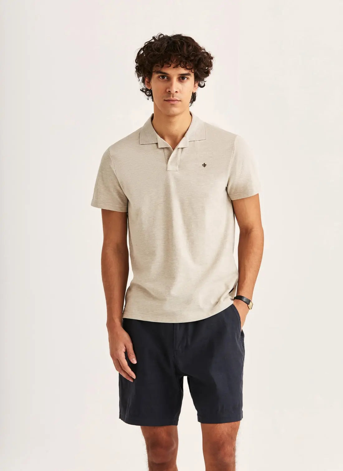 Morris Dylan Pique Shirt Khaki - Mojo Independent Store