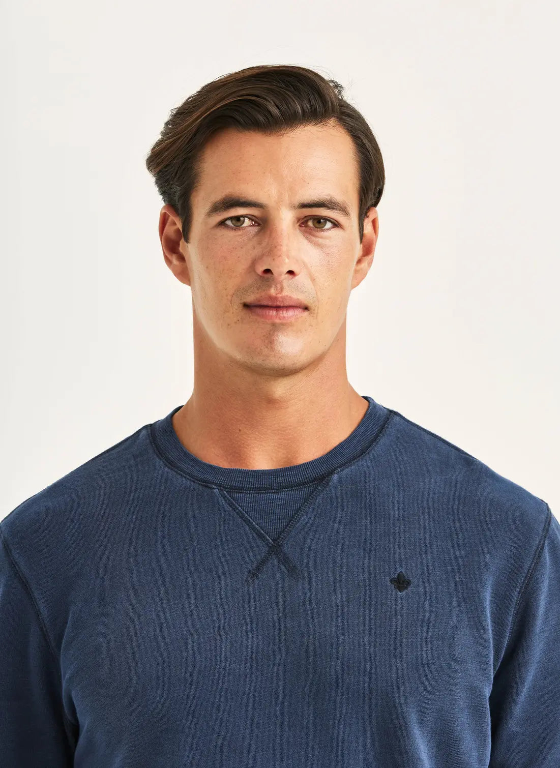 Morris Watson Slub Sweatshirt Blue - Mojo Independent Store