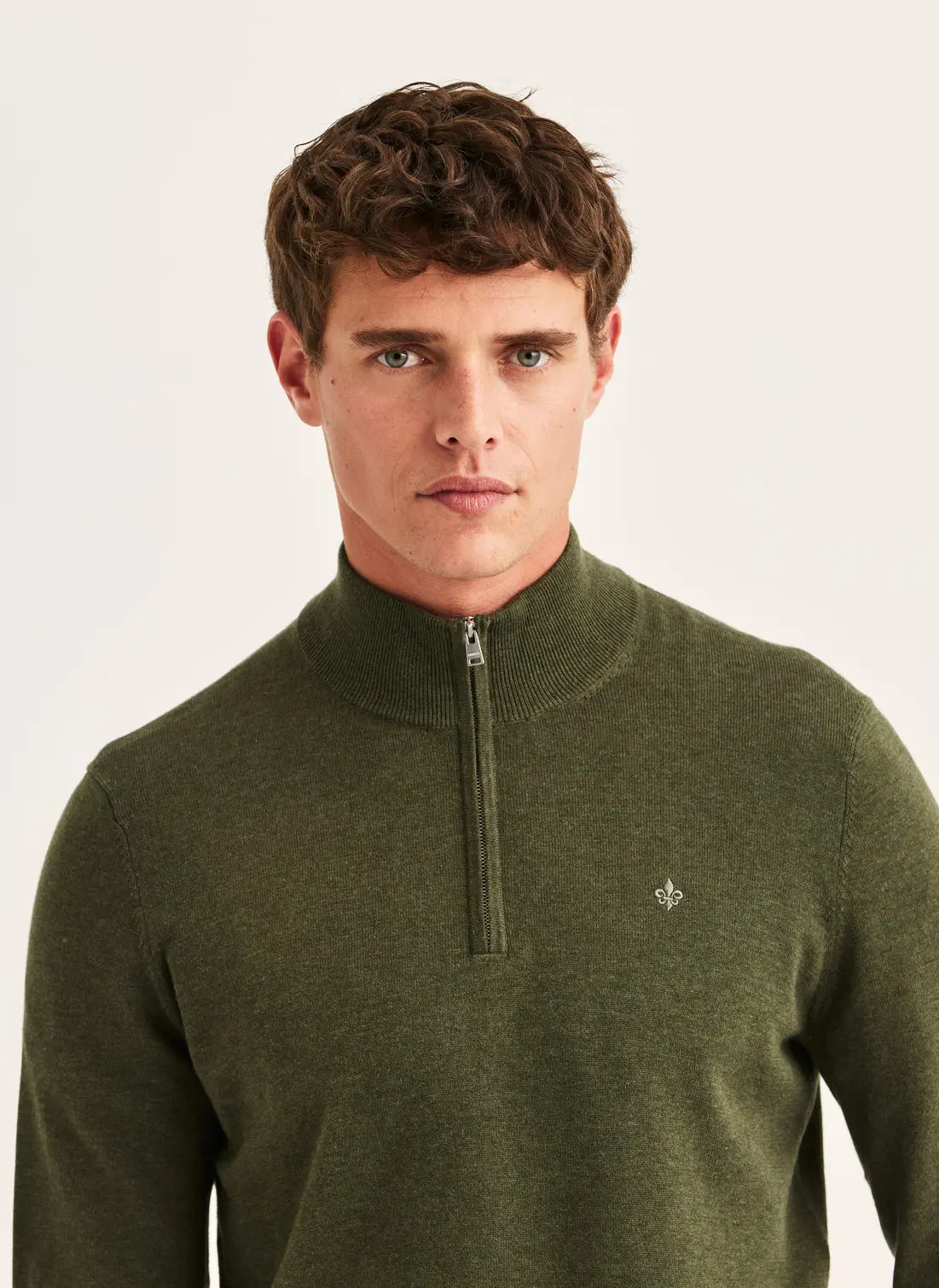 Morris Riley Half Zip Olive - Mojo Independent Store