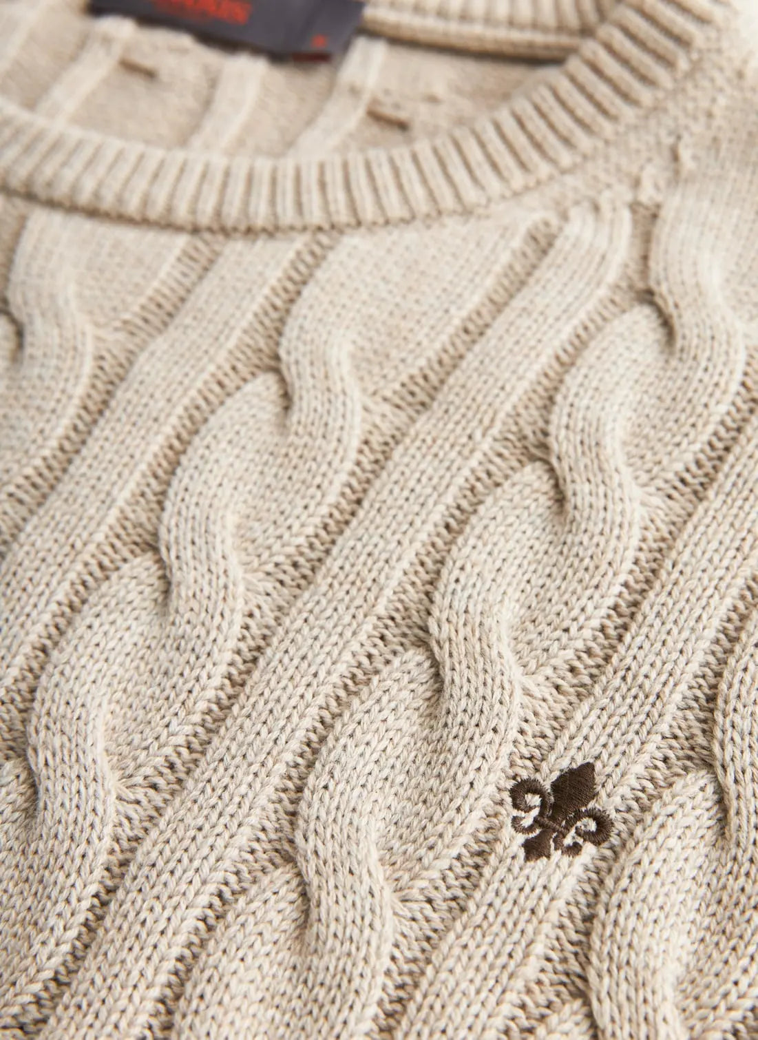 Morris Ethan Cable Oneck Khaki - Mojo Independent Store
