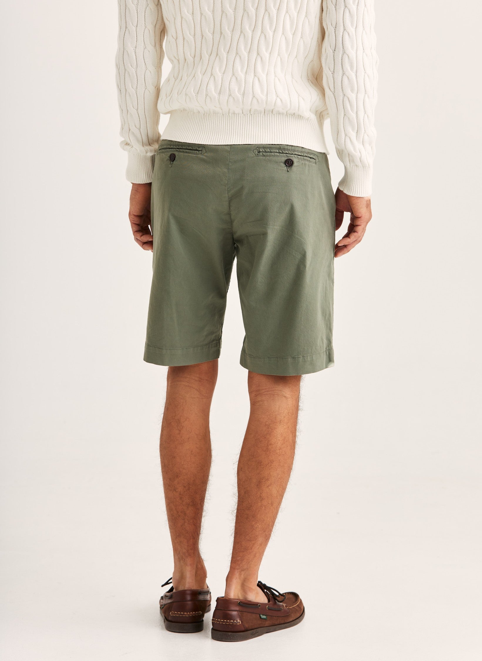 Morris Jeffrey Summer Chino Shorts 10" 75 Olive - Mojo Independent Store