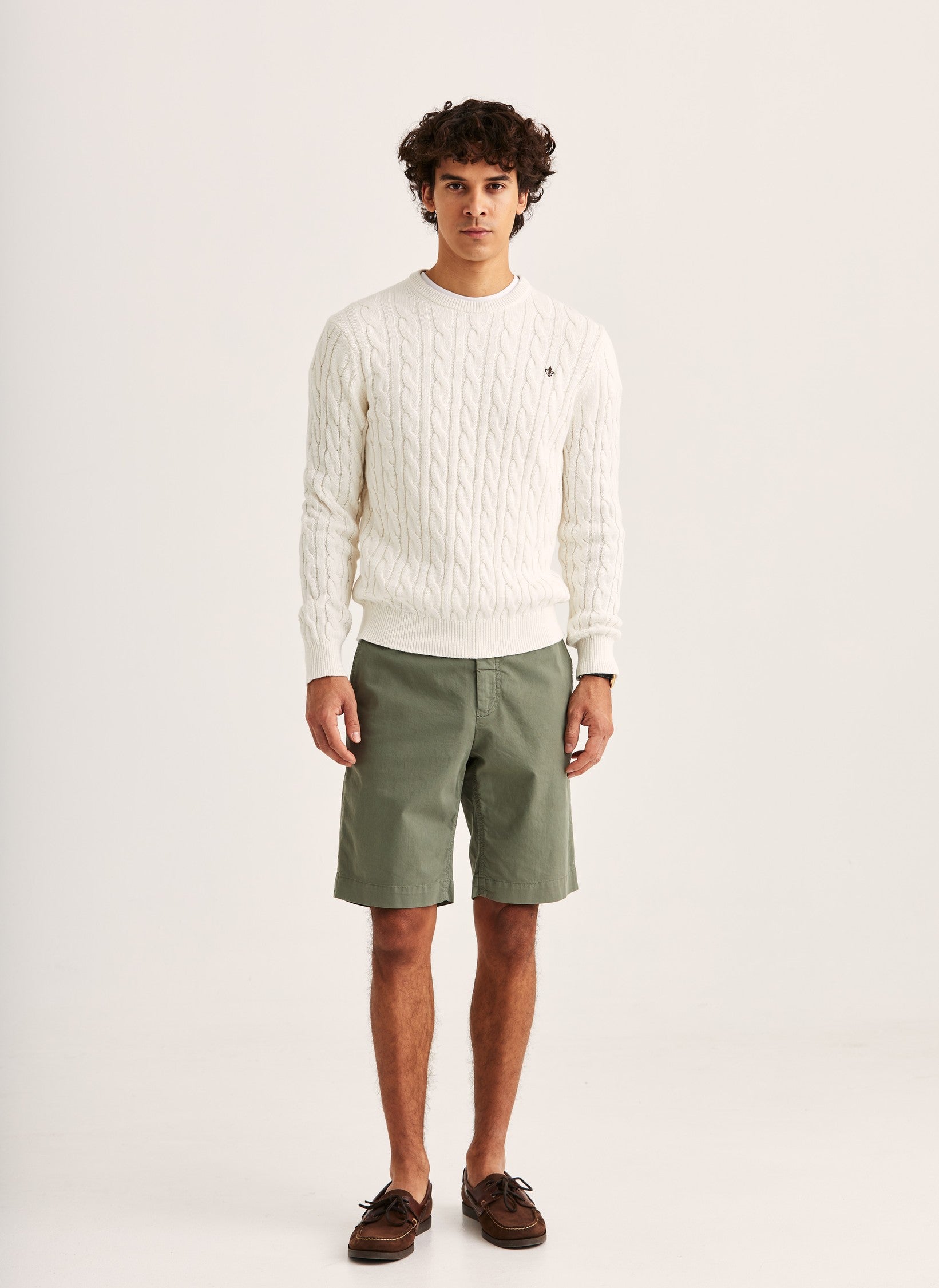 Morris Jeffrey Summer Chino Shorts 10" 75 Olive - Mojo Independent Store
