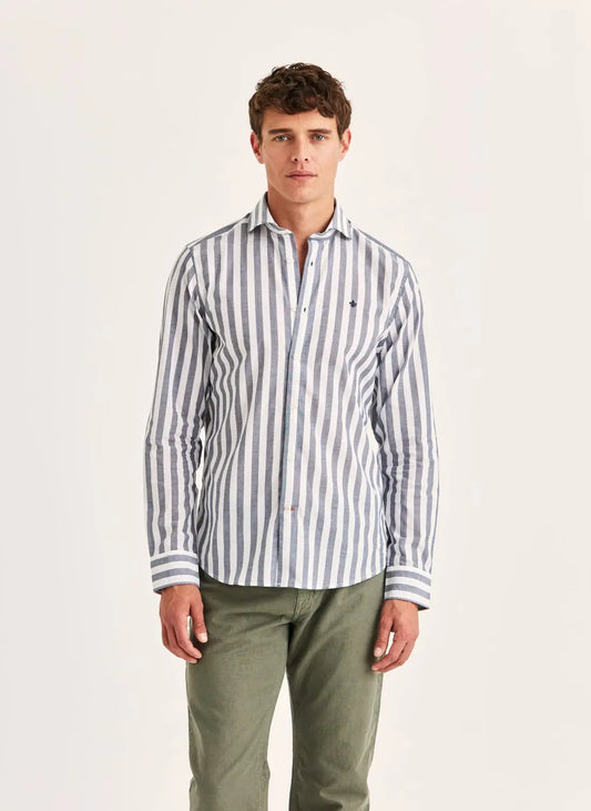 Morris Summer Light Weight Stripe Blue - Mojo Independent Store