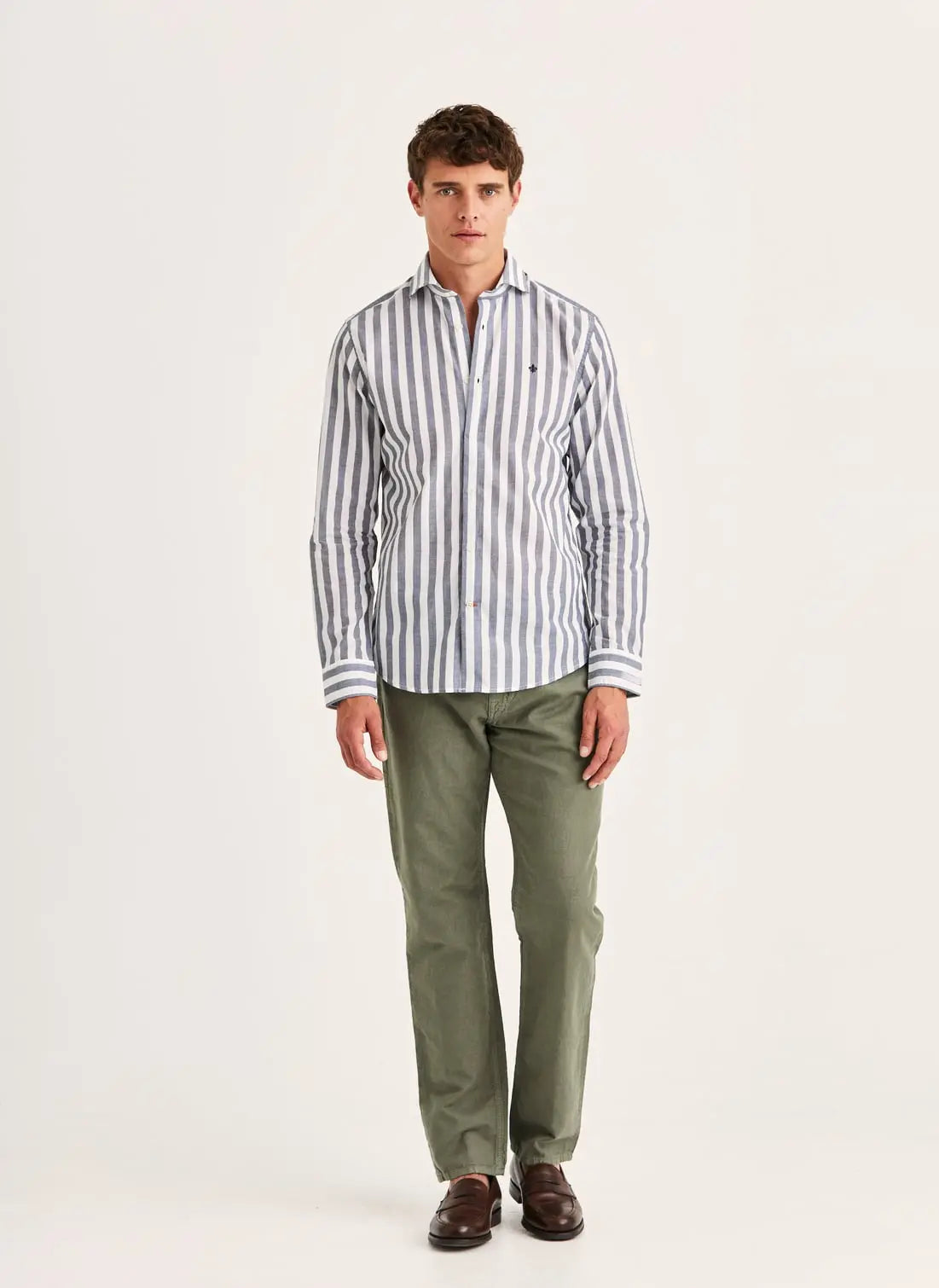 Morris Summer Light Weight Stripe Blue - Mojo Independent Store