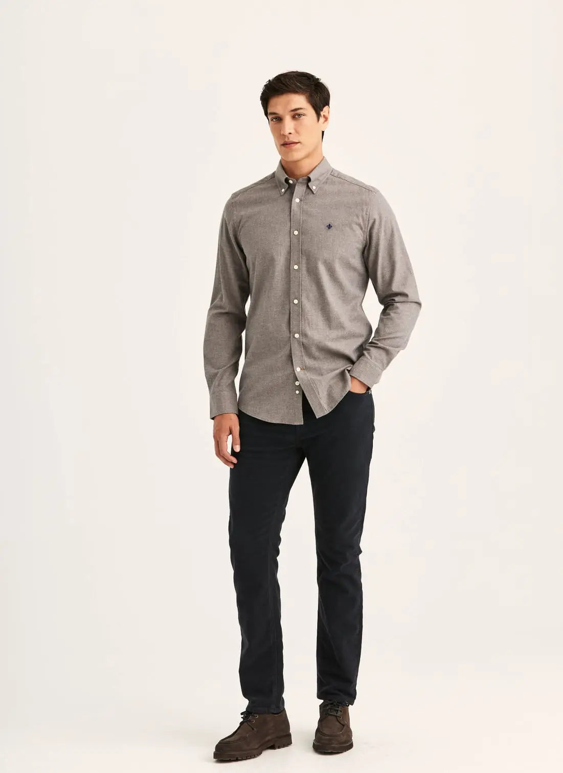 Morris Watts Flannel Shirt Brown