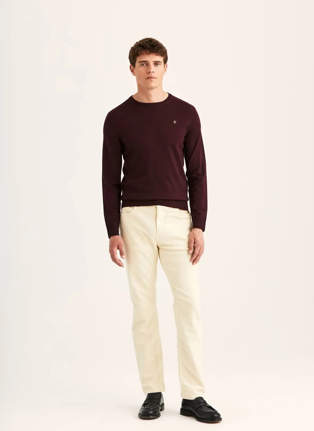 Morris Merino Oneck Wine Red