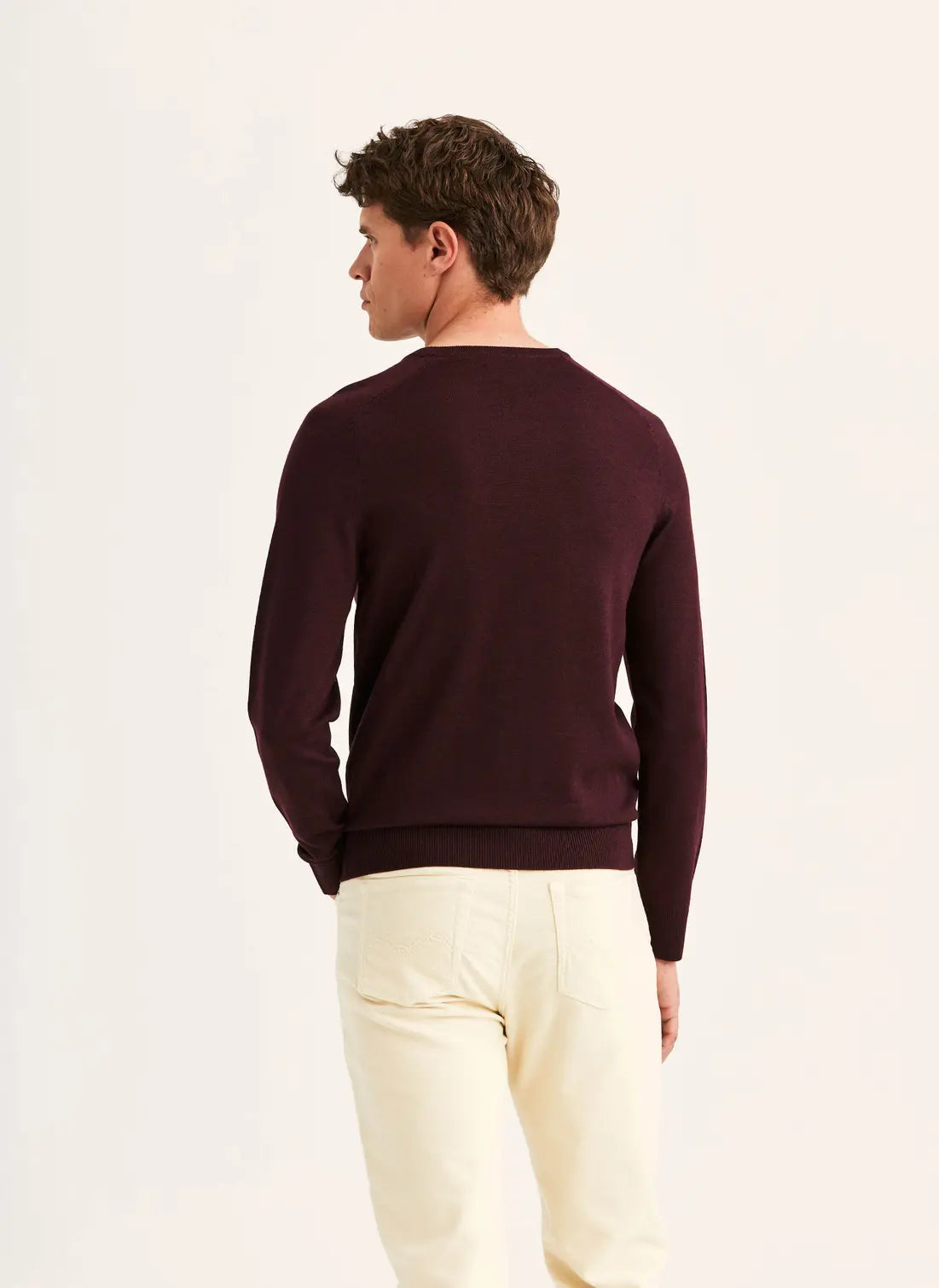 Morris Merino Oneck Wine Red