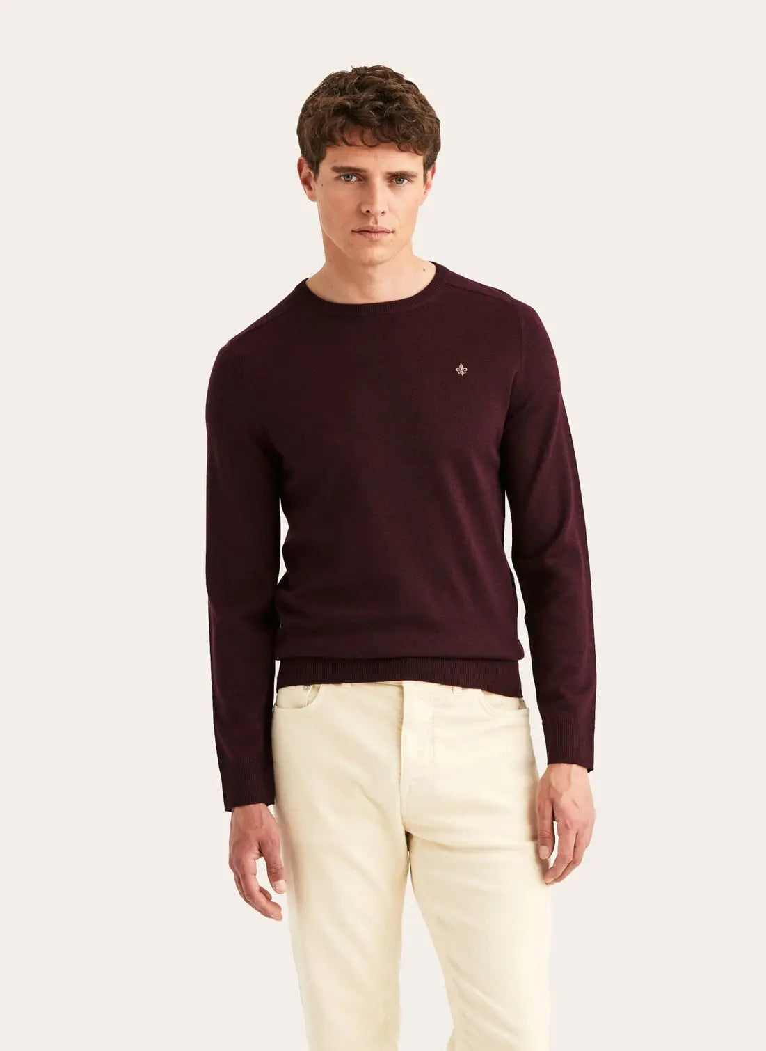 Morris Merino Oneck Wine Red