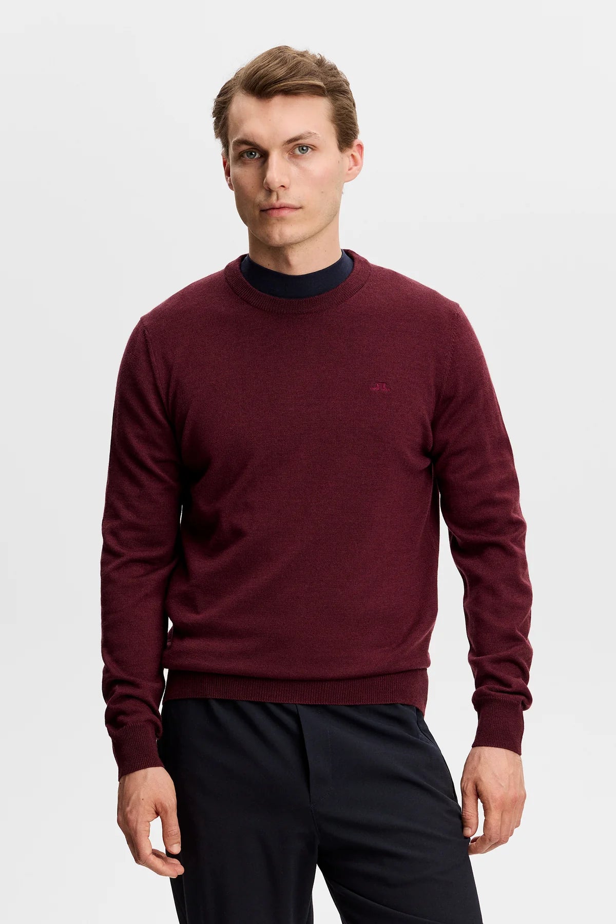 J.Lindeberg Keane Merino Crew Neck Winetasting