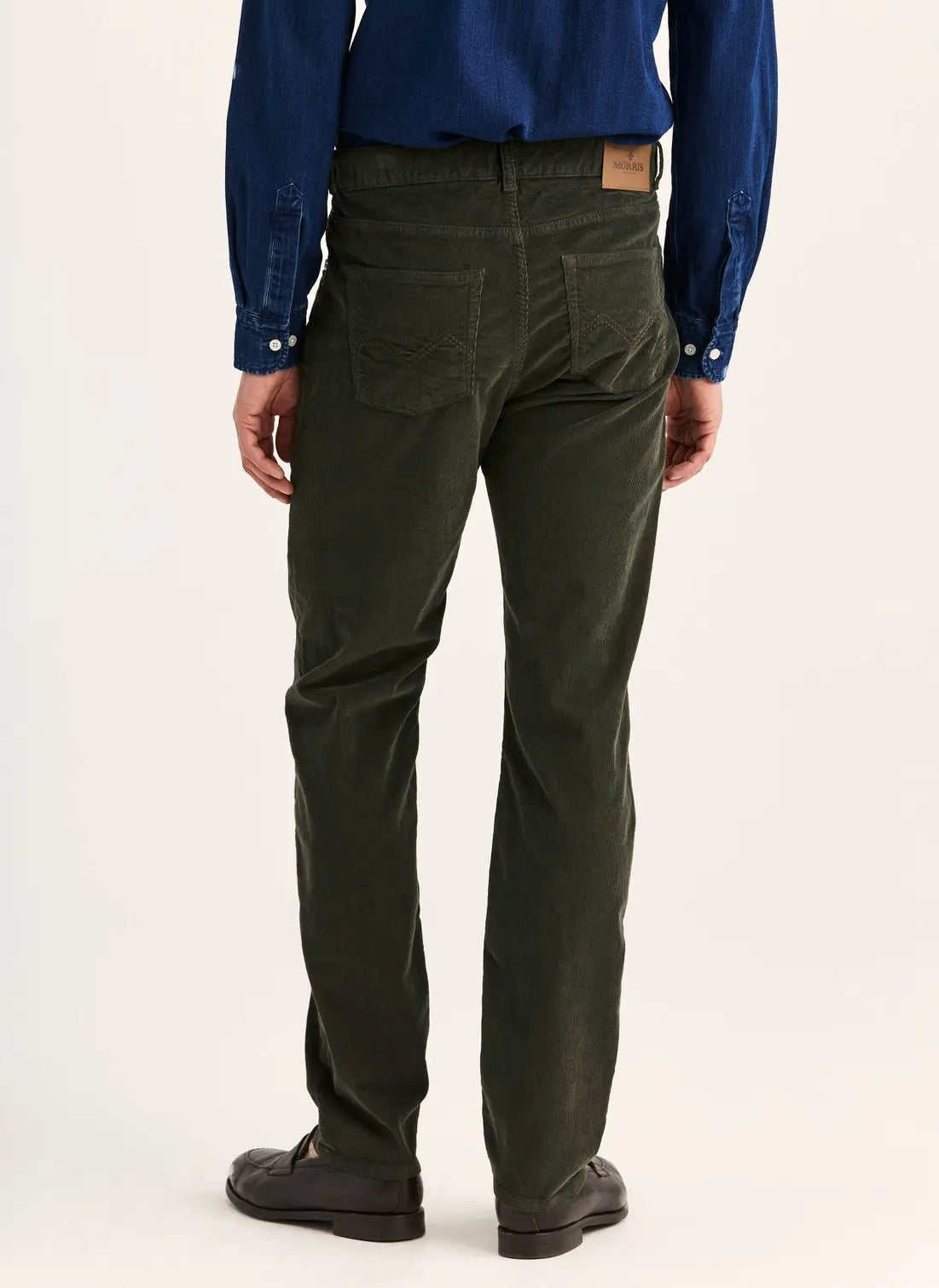 Morris James Cord 5 Pocket Olive